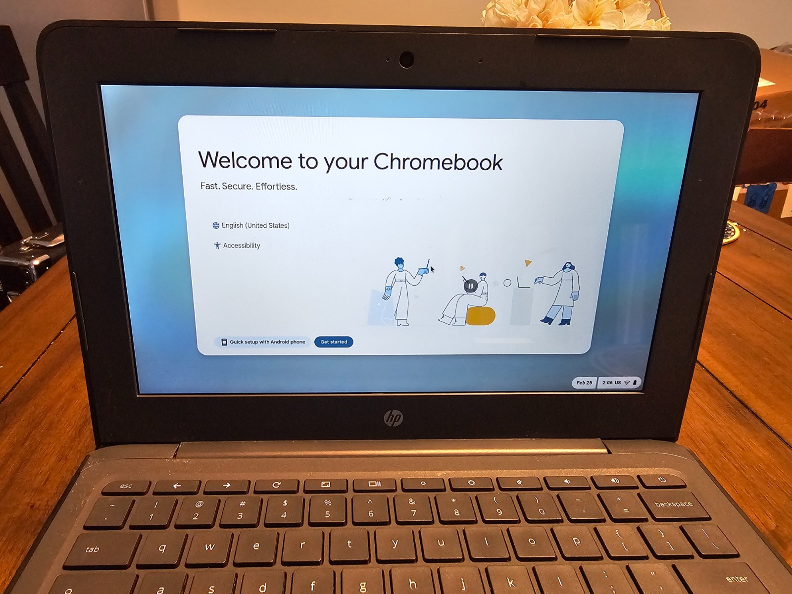 HP Chromebook 11 G6 EE Intel Celeron N3350@1.1GHz 4GB RAM 32GB SSD | LP78DS