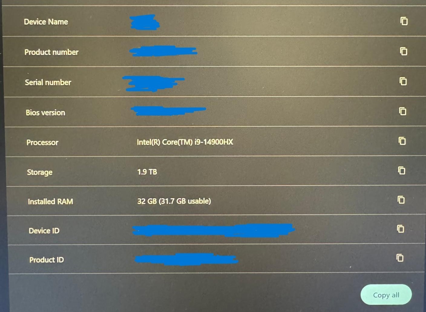 Lenovo Legion Pro 5i, (16IRX9) Intel i9 14th Gen, 32 GB Ram, RTX 4070, 165hz LCD