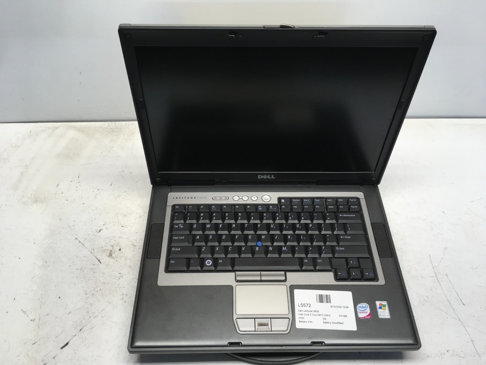 Dell Latitude D830 Intel Core 2 Duo 06FD 2GHz 512 MB 500 GB Windows XP