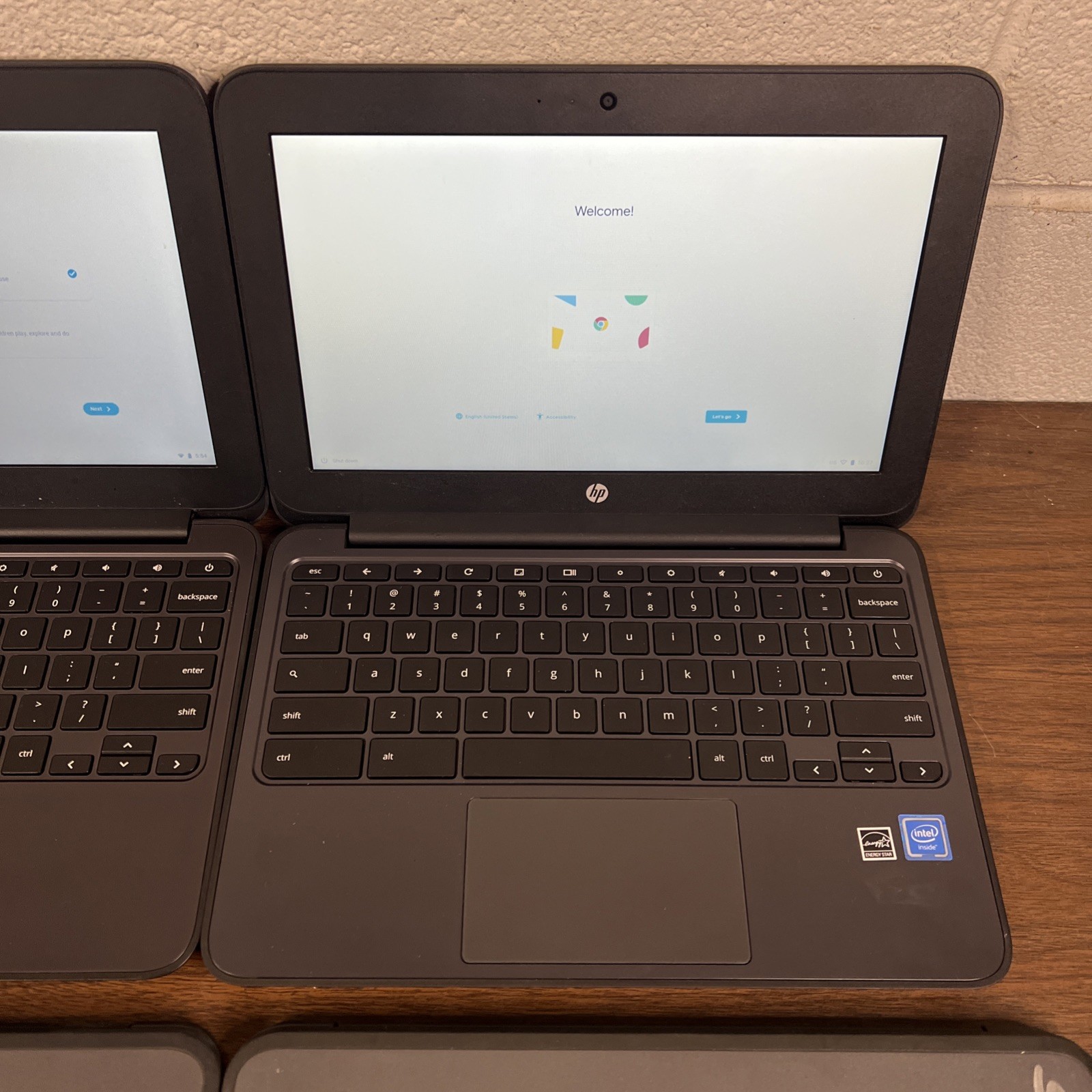 Lot Of 6 HP Chromebook 11 G5 EE | Celeron N3060 1.6GHz CPU | 4G Ram | 16G eMMC