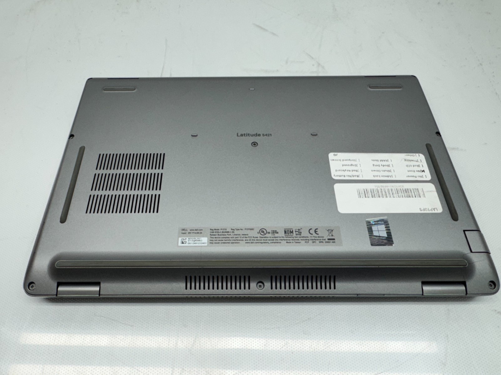 Dell Latitude 5421 Intel i5-11500H@2.9Ghz 16GB RAM 256G Win 11 *Read*