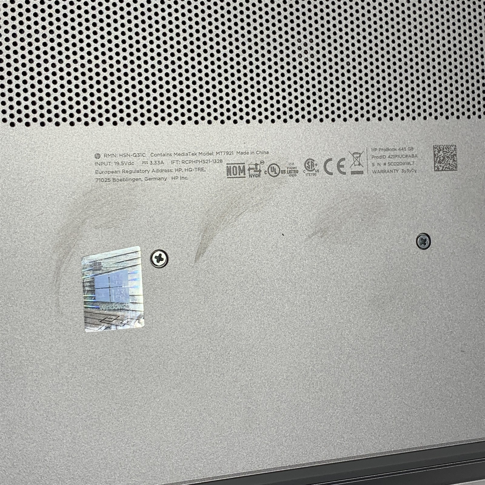 HP ProBook 445 G8 14″ Laptop Ryzen 5 5600U 2.3GHz 8GB – NO DRIVE