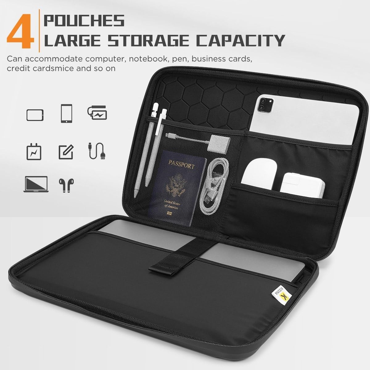 13 Inch Laptop Sleeve Shoulder Bag Case for 14″ MacBook Pro/14″ Dell/ThinkPad X9