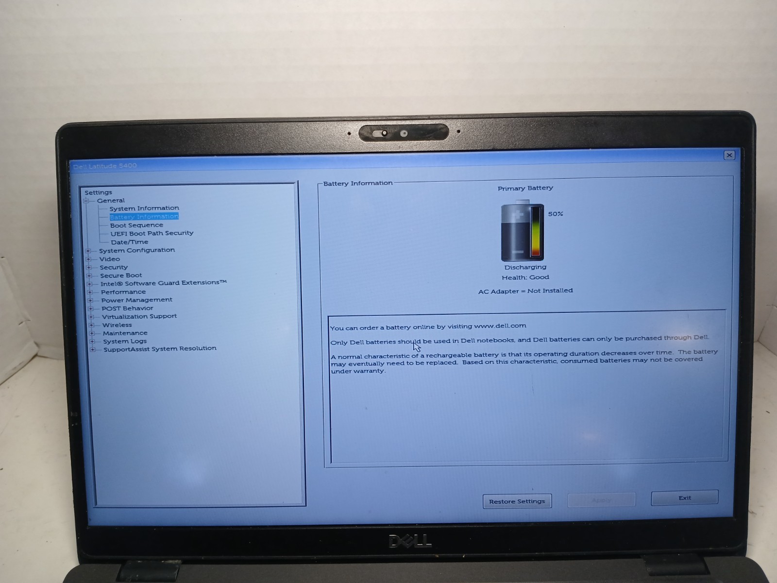 Dell Latitude 5400 i5-8265U 8GB RAM No SSD/HDD/OS! *READ* #97