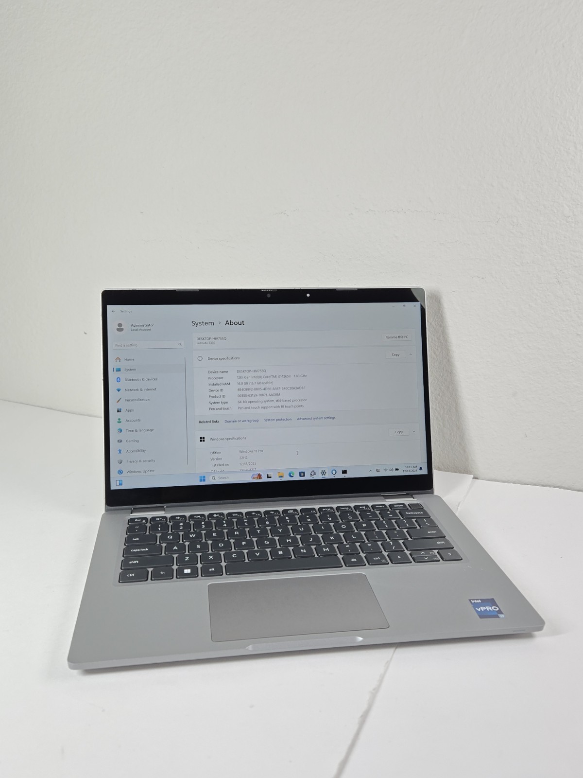 DELL Latitude 5330 i7-1265U 4.15GHz 16Gb RAM 512Gb NVMe 2-in-1 Touch Win11Pro