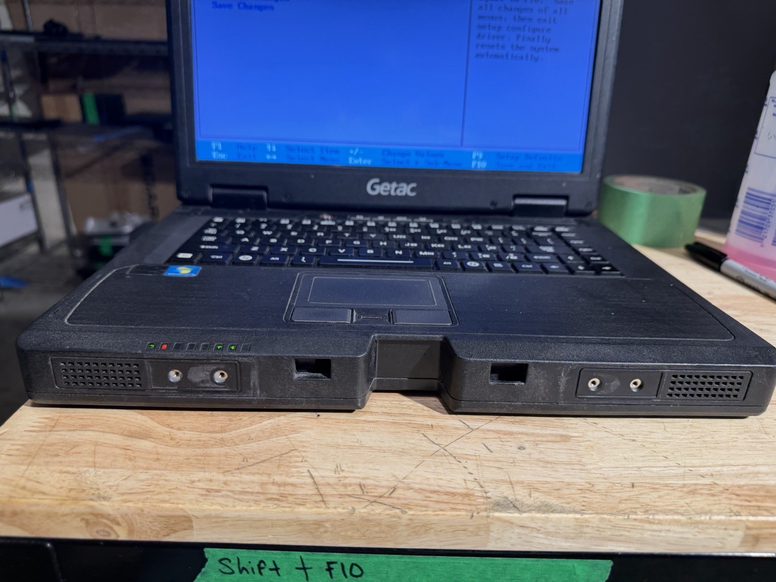 Getac S400 G2 CD/DVD Drive Intel Core i5-3320M No HDD/ Caddy boot To Bios