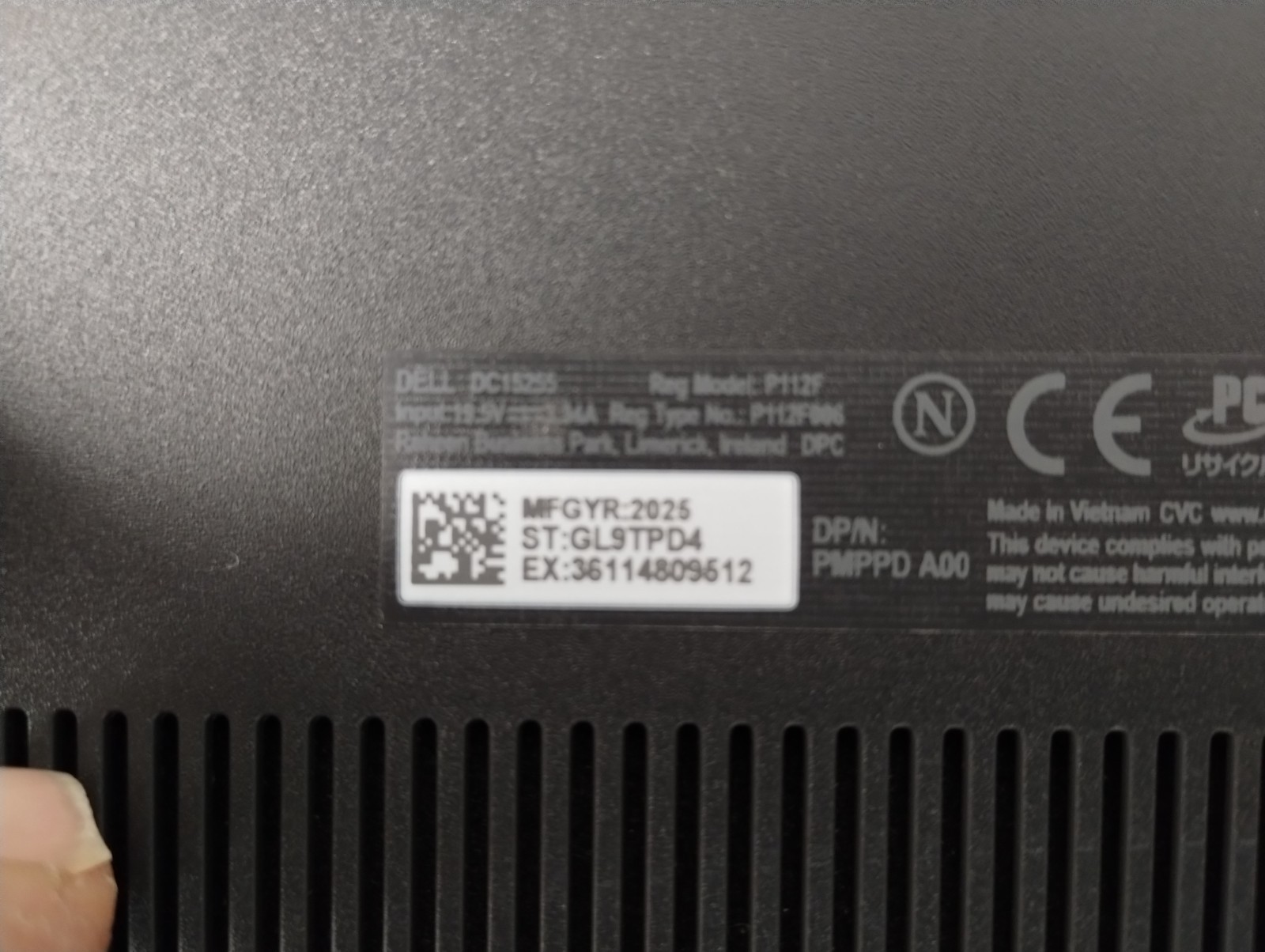 DELL 15 DC15255 G8MK9, AMD Ryzen 7 7730U, 2.00 GHz, 16 GB RAM, 512 GB NVMe