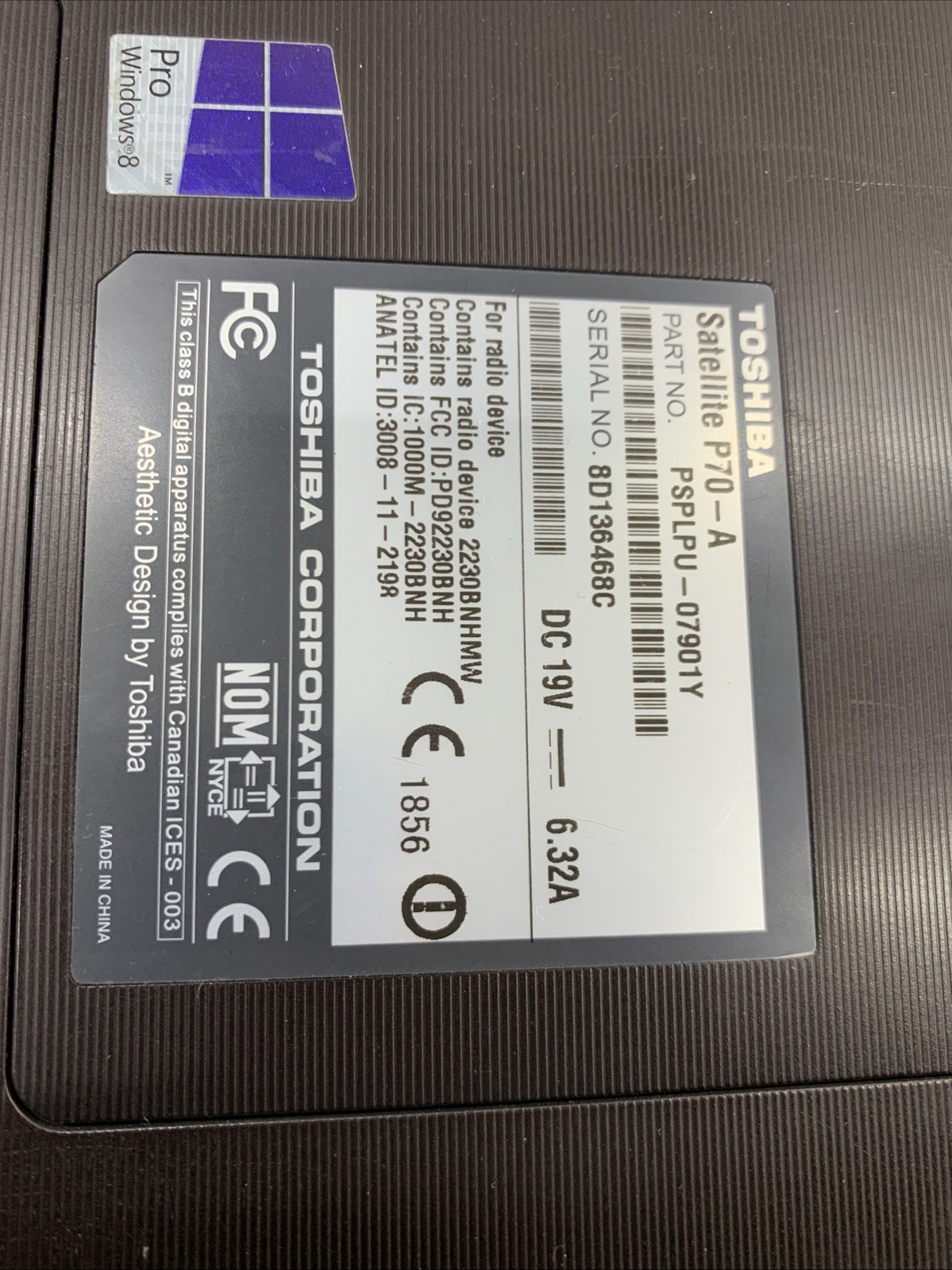 Toshiba Satellite P70-A 17″ FHD i7-4700MQ 24GB RAM 256GB SSD GT 740M Blu-ray
