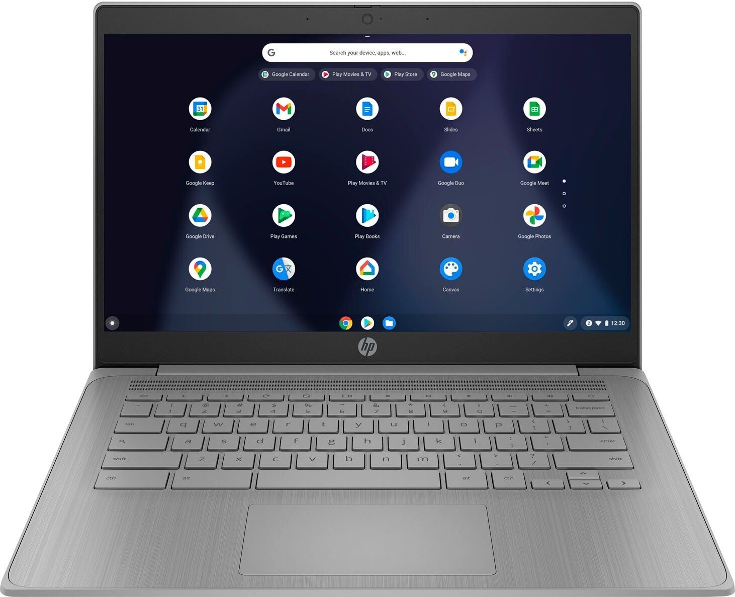 HP Chromebook 14″HD LED Intel Celeron N4120 4GB RAM onboard 64GB eMMC Chrome OS