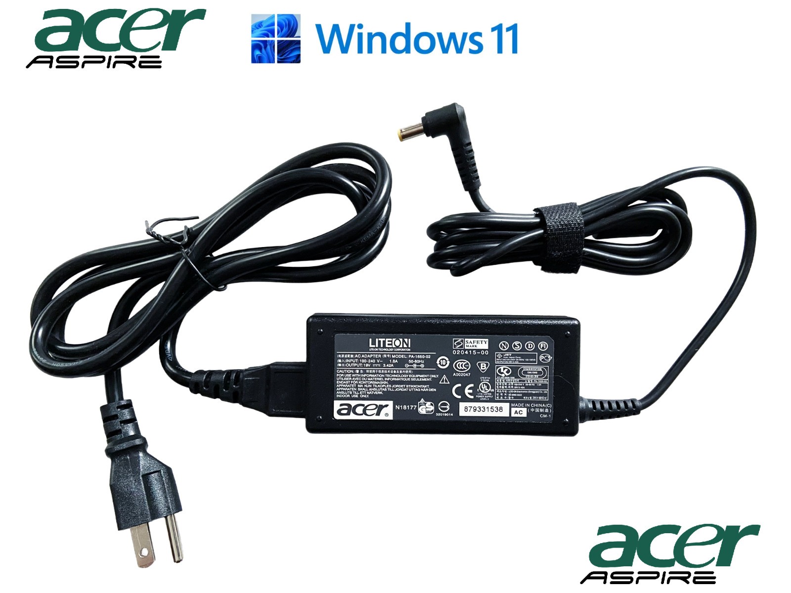 Acer Aspire E5-575; Intel Core i3-7100 @2.40GHz 15.6″ 1TB SSD 16GB RAM Laptop