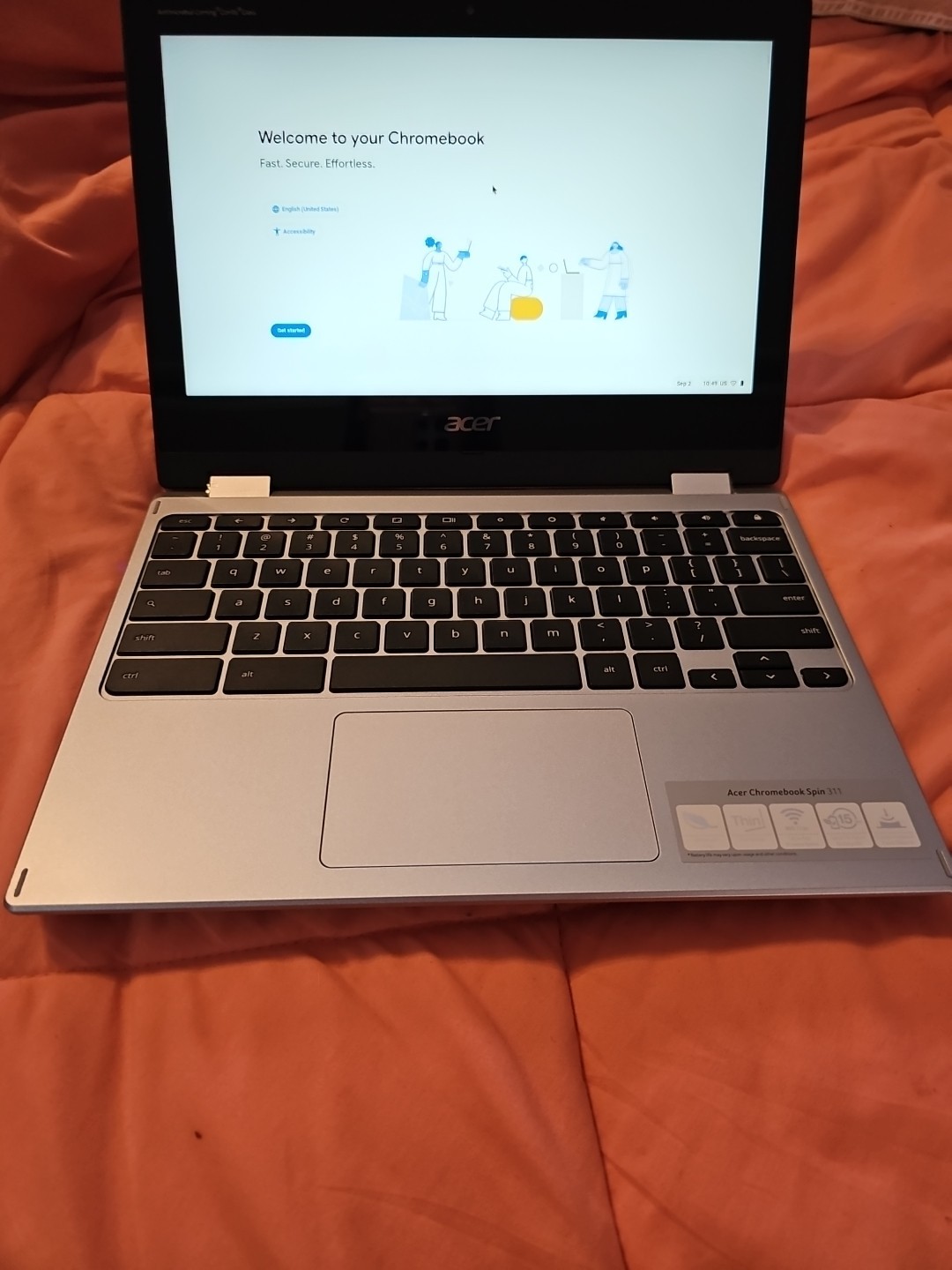 Acer Chromebook Spin 311 11.6″ Multi-touch LCD Panel Pure Silver