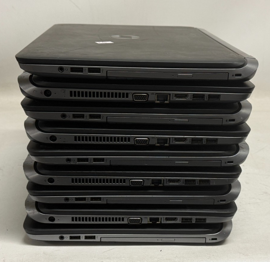 HP ProBook 455 G2 15.6″ (Mixed CPU – 4/8GB RAM – NO OS/HDD) – Lot of 9