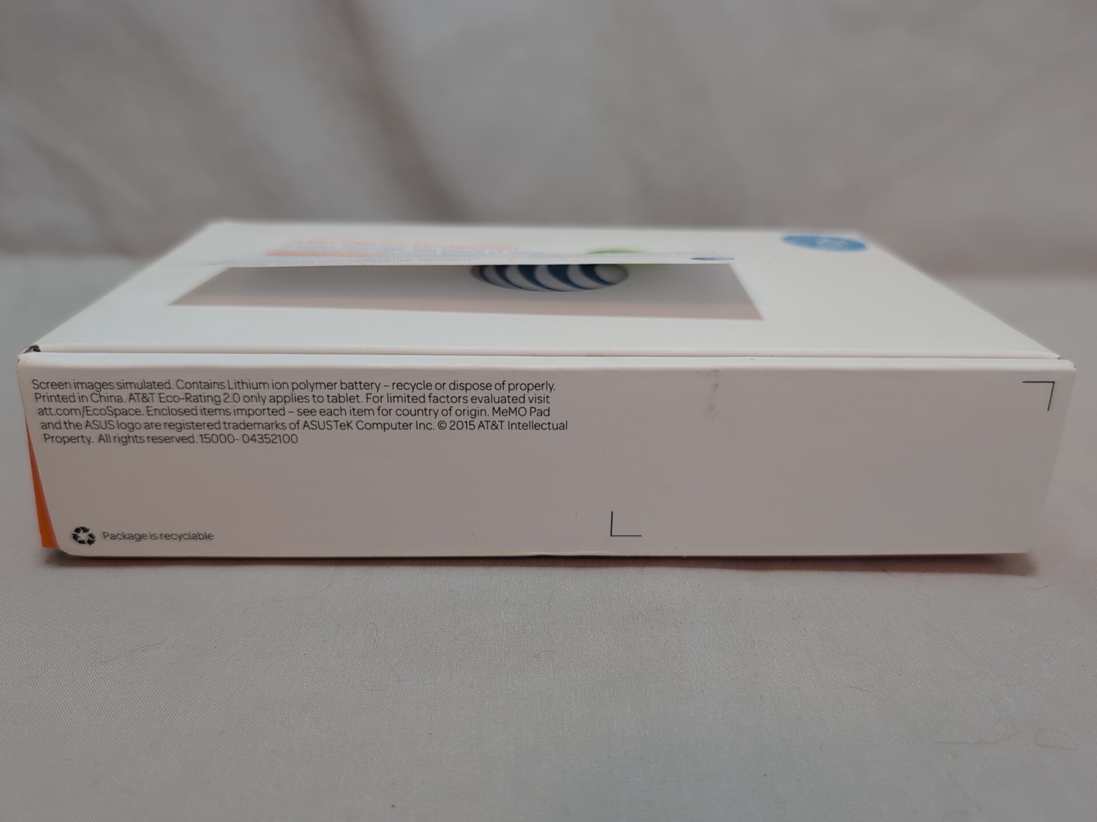 Asus Memo Pad 7 LTE W/ Power Adapter, USB Cable, & Device Quick Start NEW SEALED