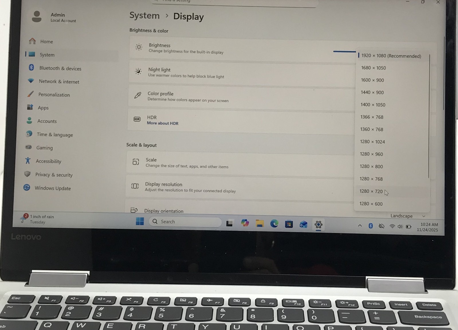LENOVO YOGA 720-131KB i5-8250U@1.60GHz 8GB RAM 256GB NVMe W11H *READ