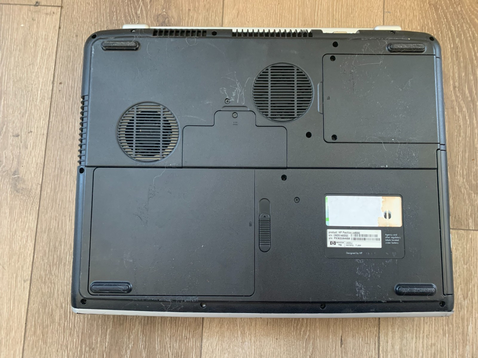 HP Pavilion zv6000 15.4″ AMD Athlon 64 2.00GHz 1.25GB RAM 80GB HDD Win Vista