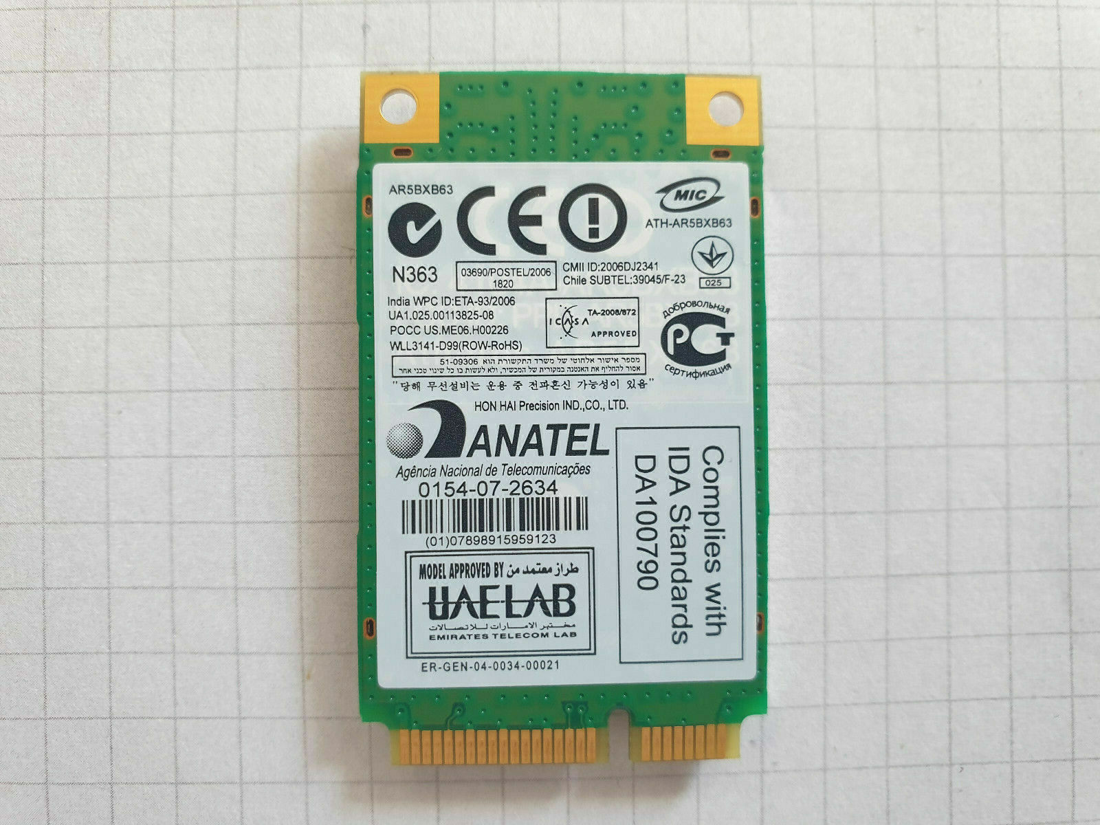 Samsung NC 10 Modem WiFi Wi-Fi