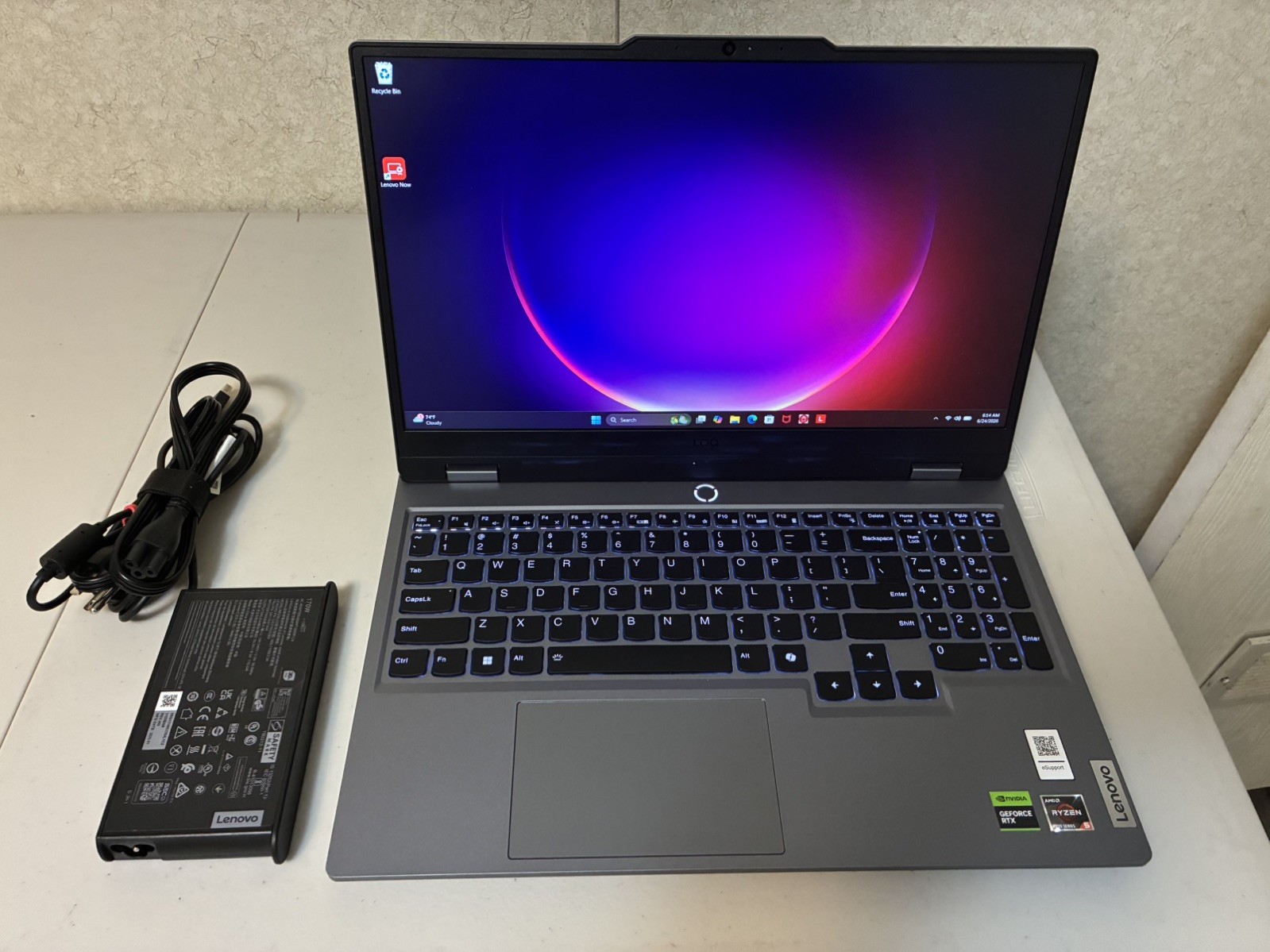 Lenova LOQ Rayzen 5 Gaming 20gb Ram Rtx4050 6gb Gpu 477gb SSD Windows 11 Home