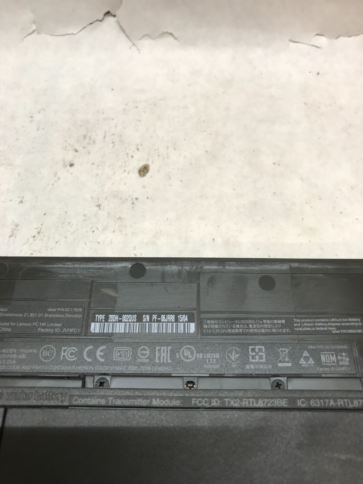 Lenovo ThinkPad E555 15″ Laptop AMD A6-7000 2.2GHz 4GB RAM NO HDD/OS NO BATT -DW