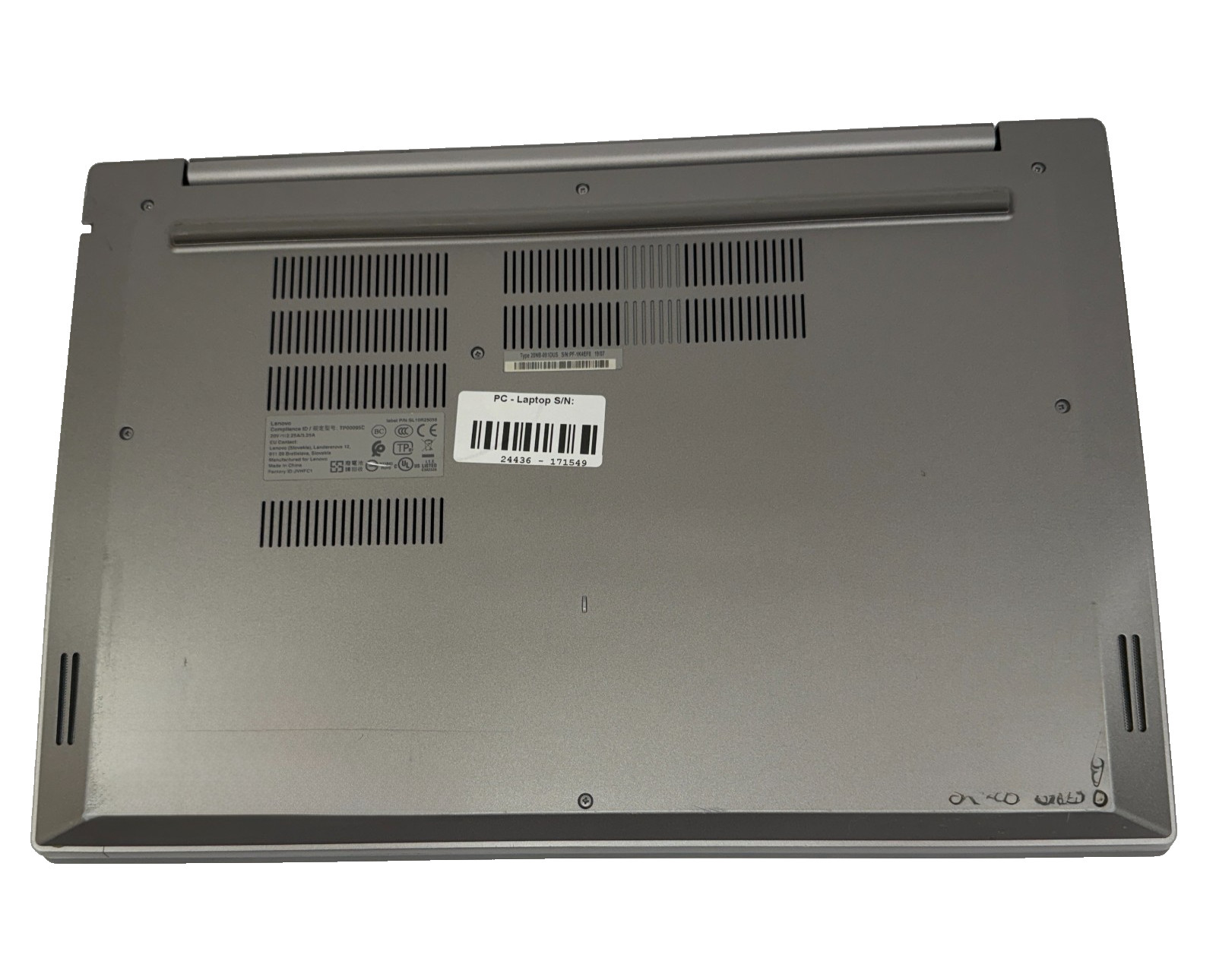 Lenovo ThinkPad 15.6 / i7- 8565U /1.8ghz / 8 Gb RAM / 256 GB SSD