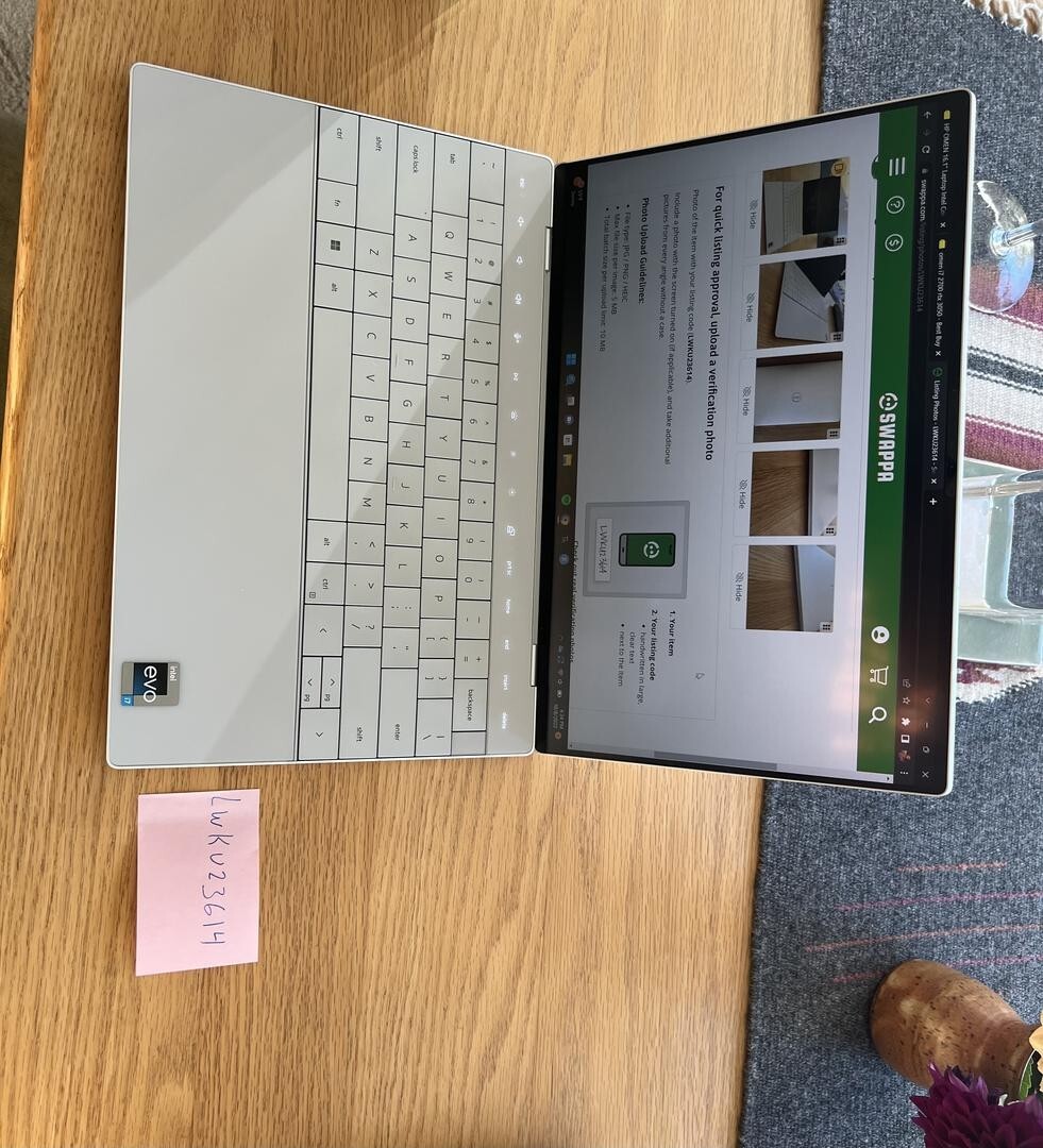 dell xps 13 9320 plus i7 12th gen, 13.4 inch screen, silver, 16 gb ram, 512 gb