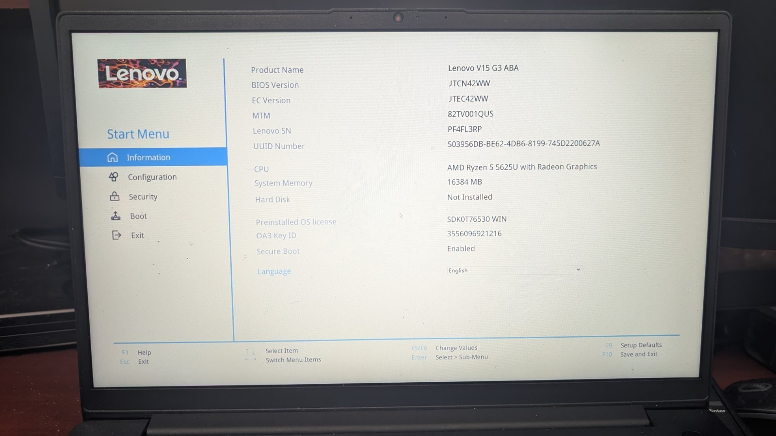 Lot Of 3 Lenovo V15 G3 ABA AMD Ryzen 5 5625U 8GB RAM REPAIRS READ