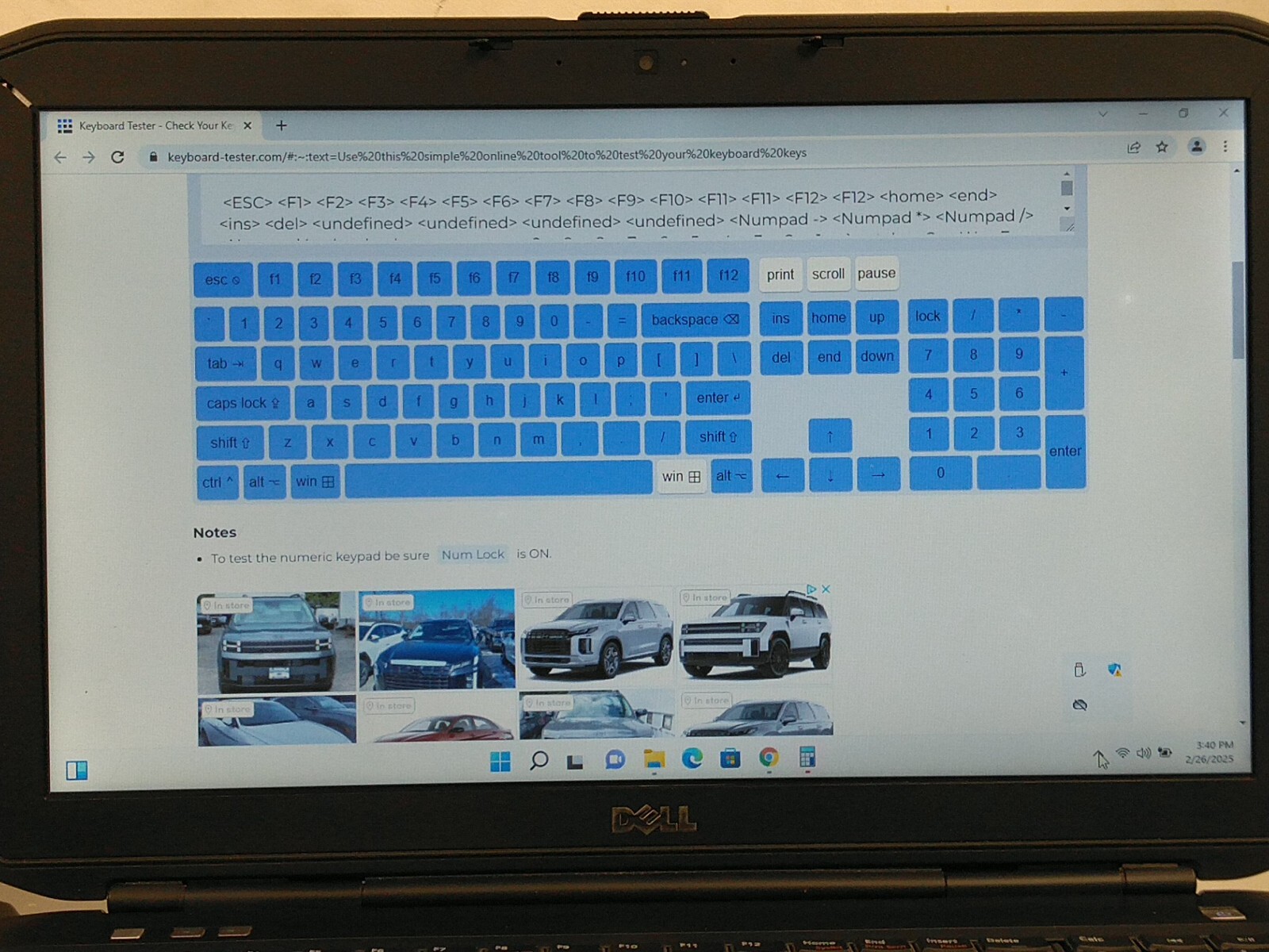Dell latitude E5530 15.6” i5-3210M 2.5ghz 8gb ram 128gb ssd w11p charger FSYQFS1