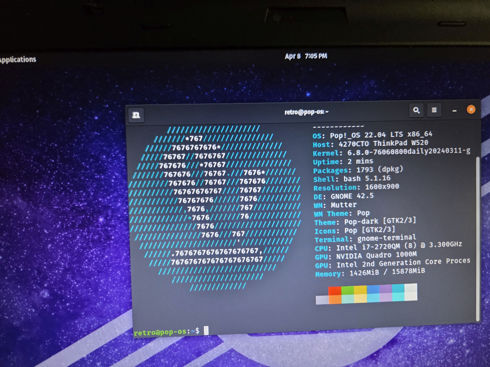 ThinkPad W520 Workstation | i7 Quad-Core | 16GB RAM | Classic Keyboard | Pop!_OS