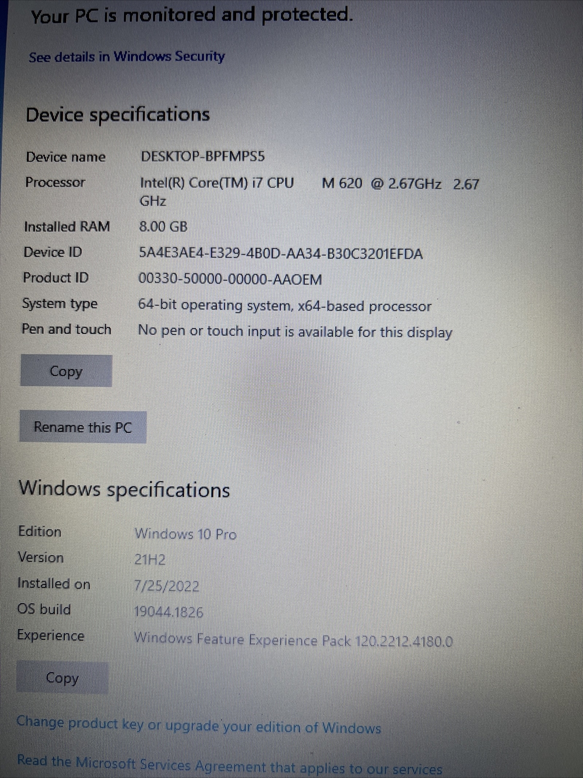 Dell Precision M4500 Core i7 X940 2.13 GHz 8GB 1TB HDD NVIDIA 15.6″ Read 67CSWN1