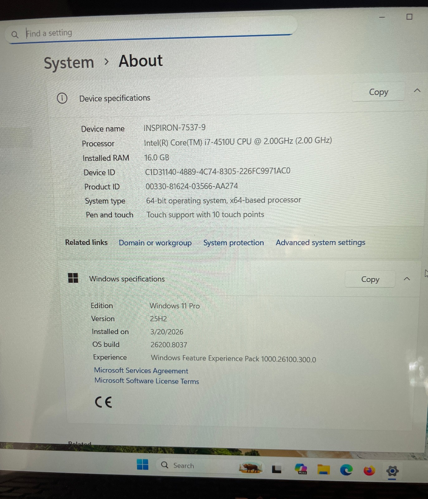 DELL INSPIRON 7537 Laptop *TOUCH* 15″ i7 Win11 Pro 25H2/Office 2021-extras-8