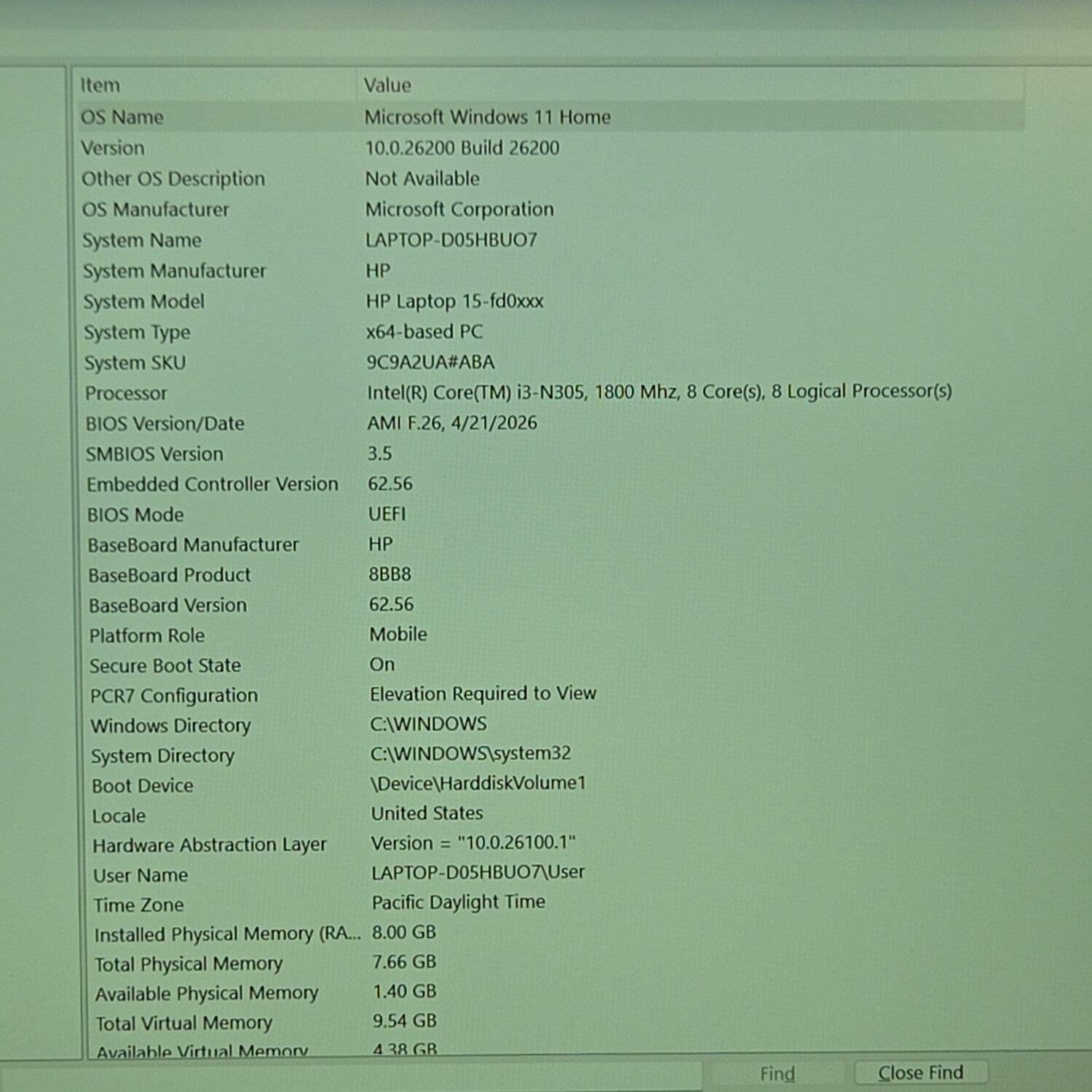 HP Laptop 15-fd0131wm 15.6″ i3-N305 1.8GHz 8GB RAM 256GB SSD