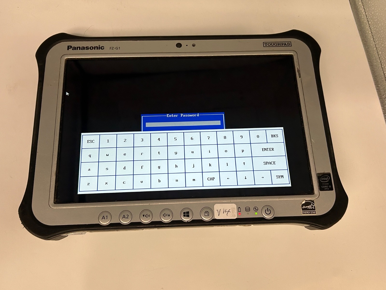Panasonic ToughPad FZ-G1 Intel Core i5-5300U 2.30GHz 8 GB RAM No DRIVE BIOS Lock
