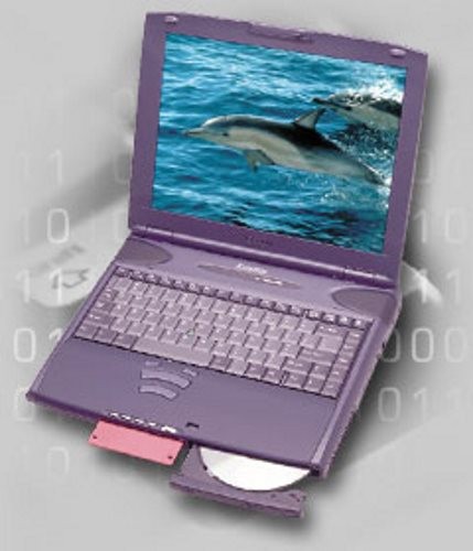 Vintage Toshiba Satellite 2615DVD 14GB DVD Notebook Computer Windows 2000 Pro