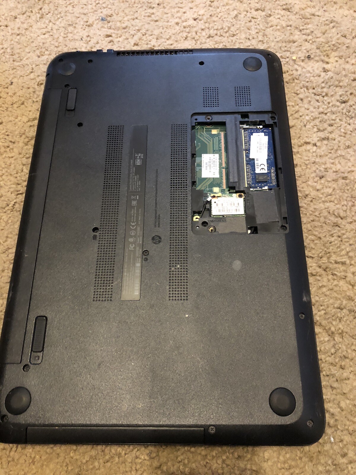 HP 15-f211WM Black laptop PARTS ONLY NO HDD As is