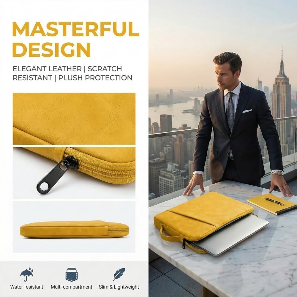 Laptop Sleeve Bag Compatible with MacBook Pro/Air, HP, Dell, Lenovo, 16 inch