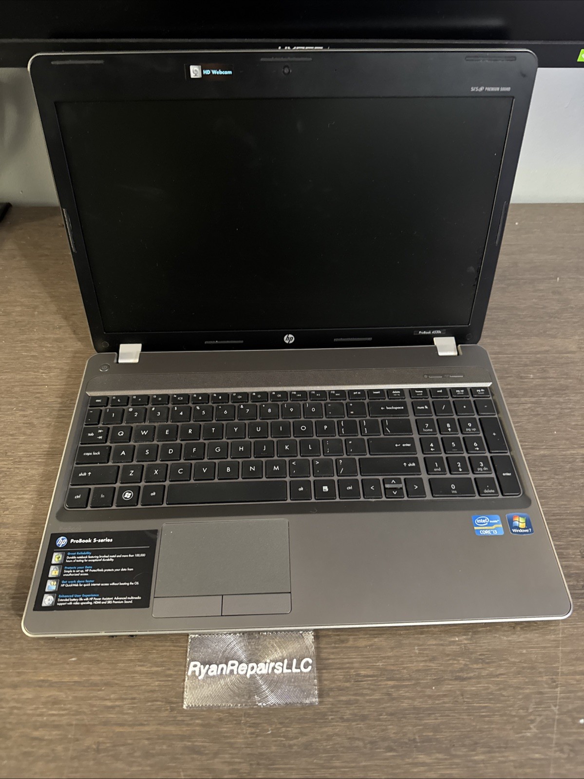 HP ProBook 4530S Intel Core i3 4gb Ram NO HDD