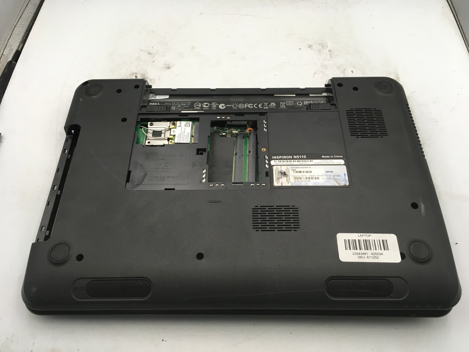 DELL INSPIRON N5110 – FOR PARTS – INTEL CORE I5 2ND GEN – NO RAM – READ DESC -BB