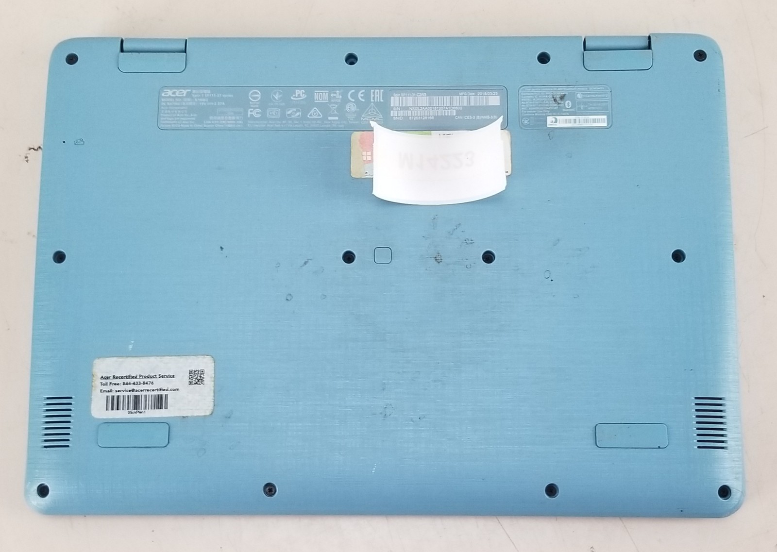 FOR PARTS Acer Spin 1 SP111-31 Celeron N3350 @ 1.10GHz 4GB 32GB SSD WIN 10 HOME