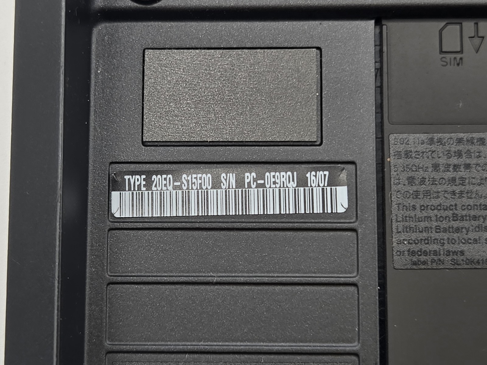 Lenovo ThinkPad P50 15″ FHD I7-6820HQ GM107GLM Motherboard Palmrest *READ*