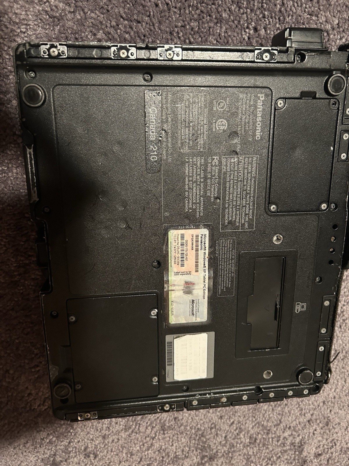 Panasonic Toughbook CF-19 Rugged Silver 10.1in Atom U2400 1.06GHz 4GB