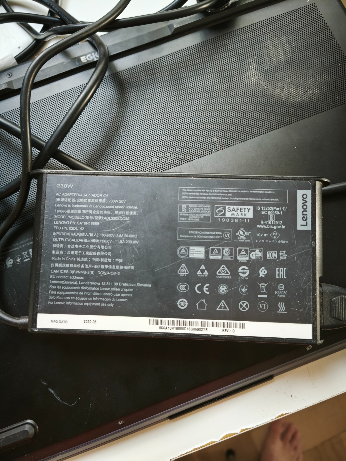Lenovo Legion 7 15IMH05 NOT WORKING DC Input Short For Repair / Parts