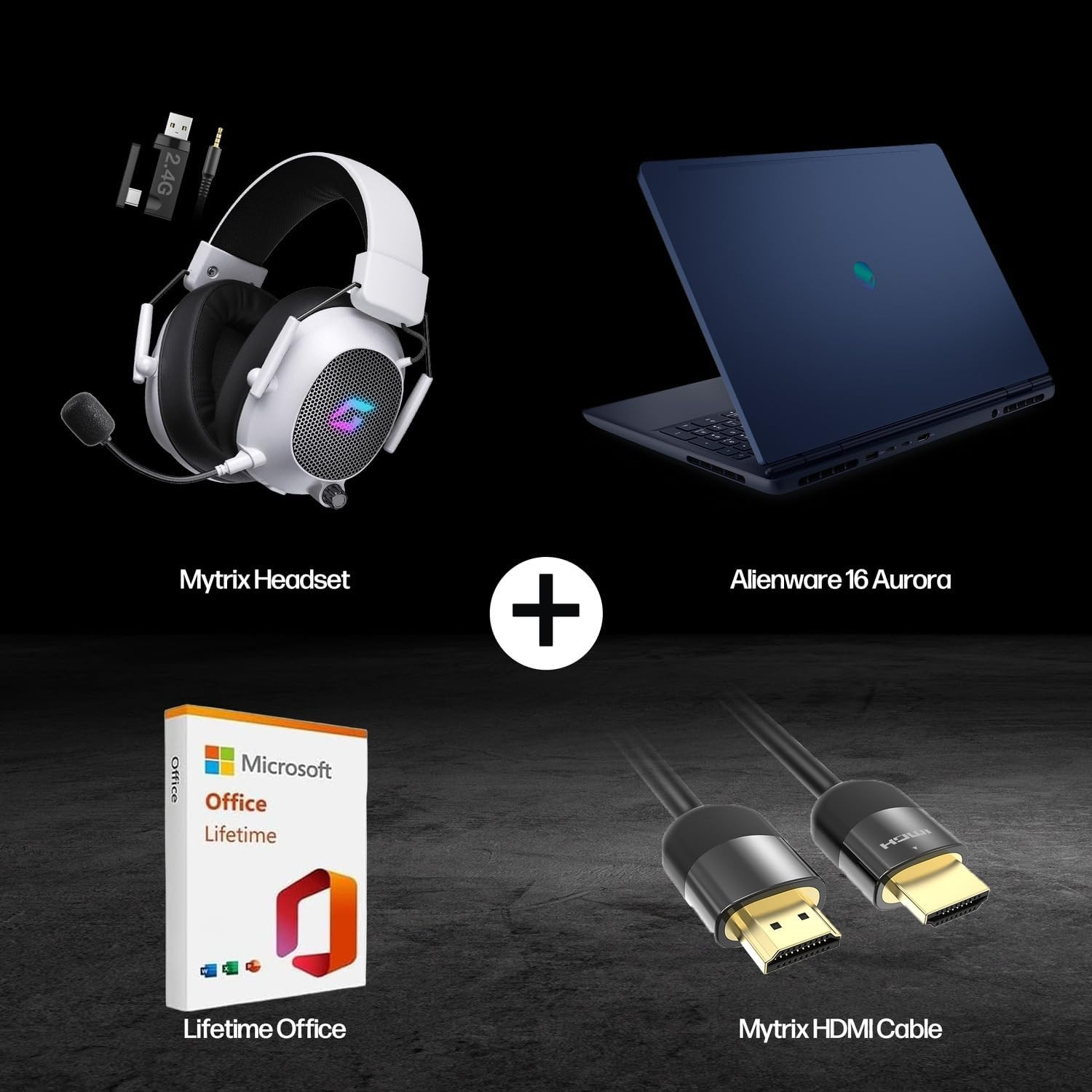 DELL Alienware 16 Aurora Gaming Laptop 16 WQXGA RTX 5050 Intel 32GB 2TB Win11