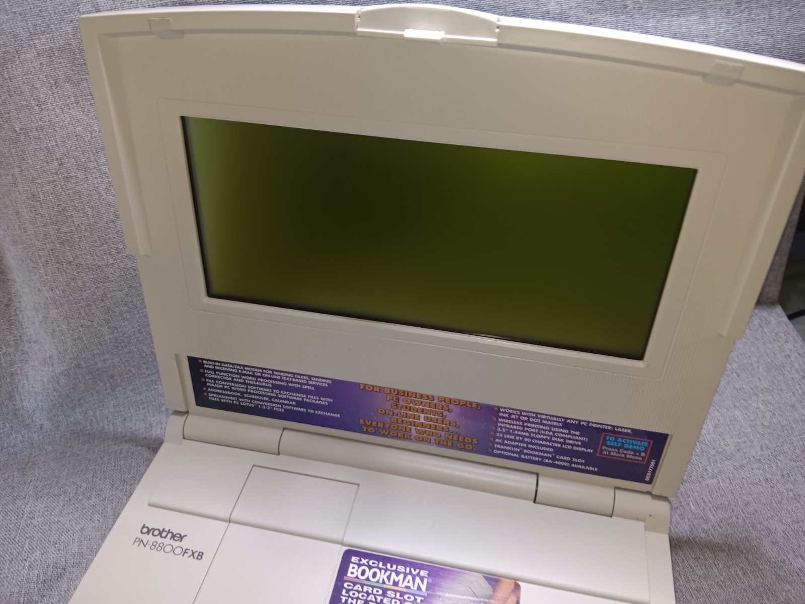 BROTHER SUPER POWER NOTE 8800fx NOTEBOOK, WORD PROCESSOR,SPREADSHEETS