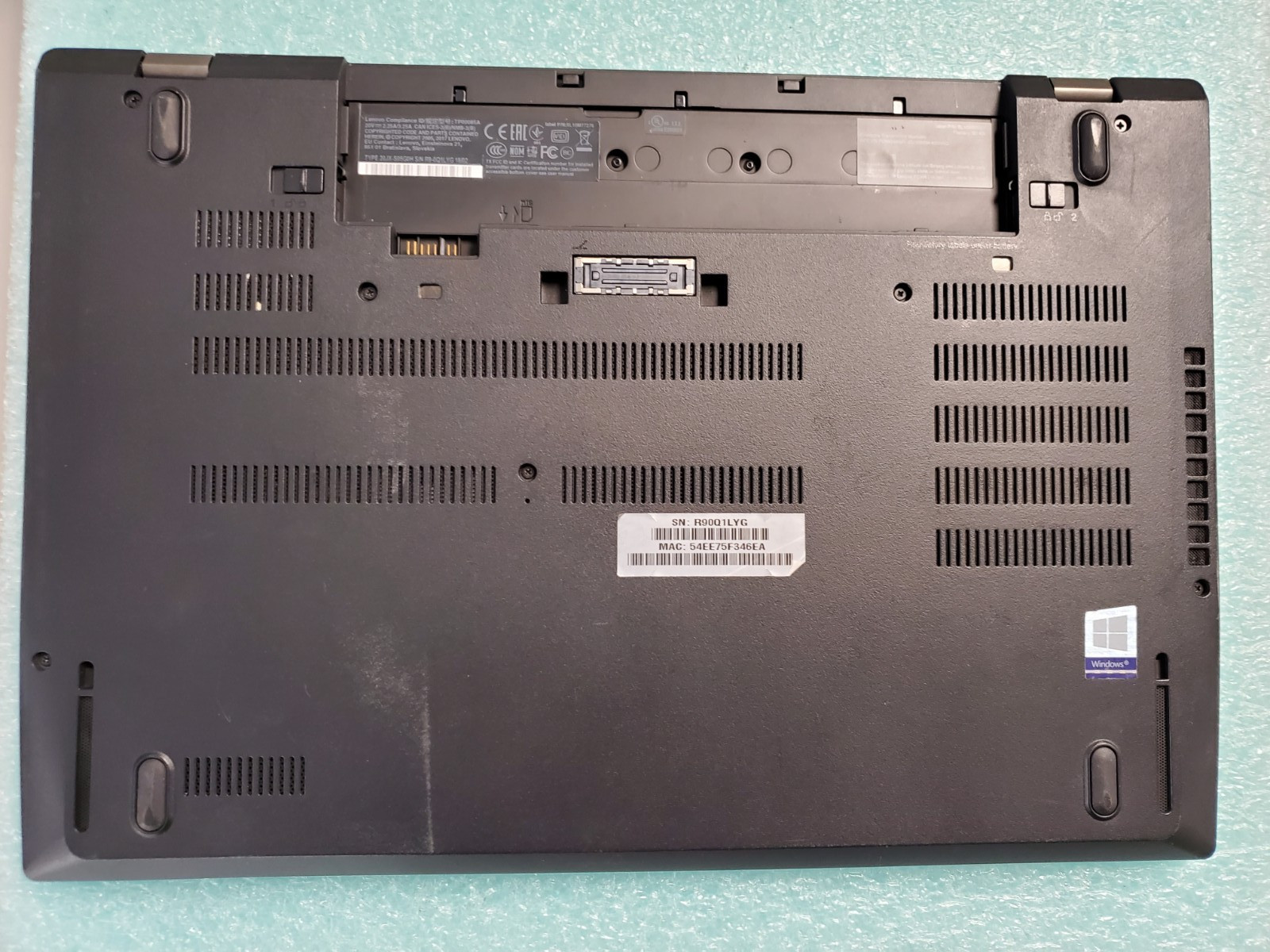 Lenovo ThinkPad T570 i5-6300U@2.4GHz 4GB RAM NO OS/HD *BIOS/READ* | LP371