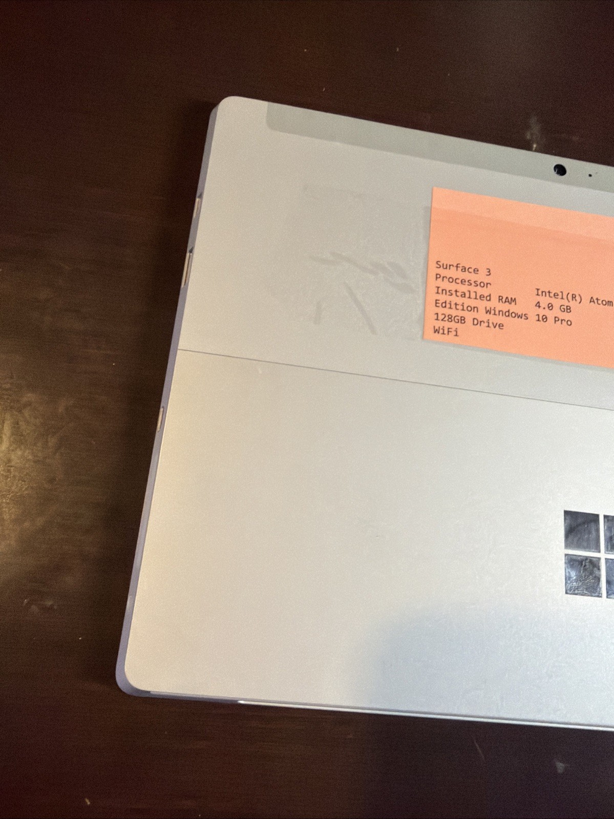 Microsoft Surface 3 Tablet Intel Atom X7-Z8700 4gb Ram 128gb SSD Windows 10 Pro