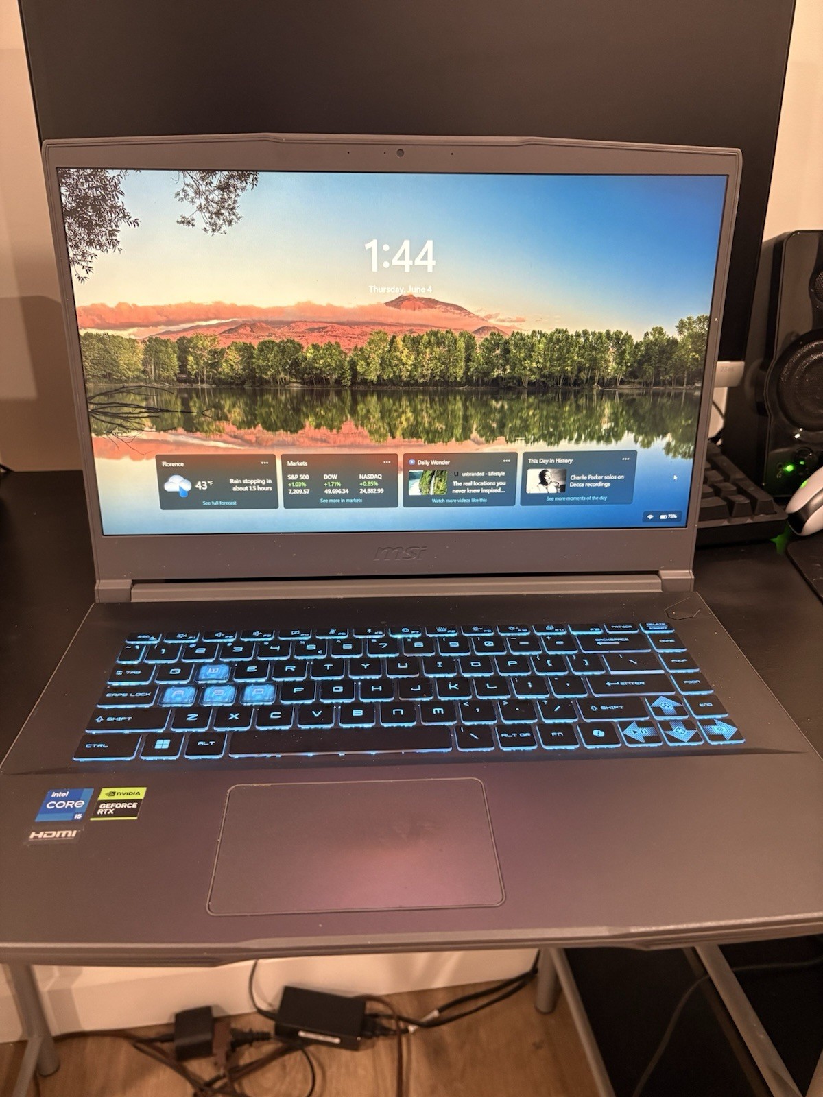 MSI Gaming Laptop Intel Core I5, 16GB RAM, NVIDIA GeForce RTX 3050