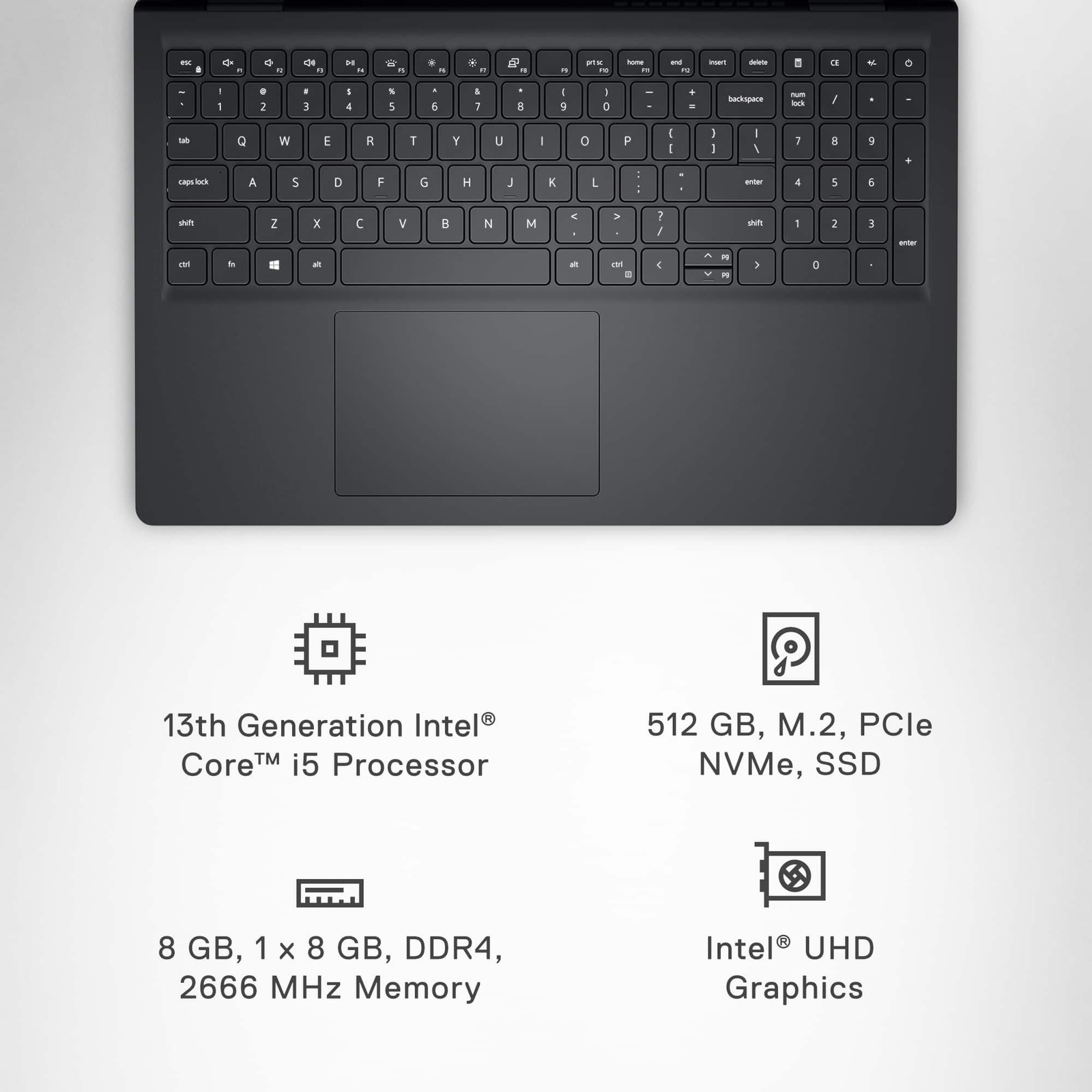 Dell Inspiron 15 Touchscreen Laptop 15.6″ FHD Intel i5-1334U 8GB RAM 512GB SSD