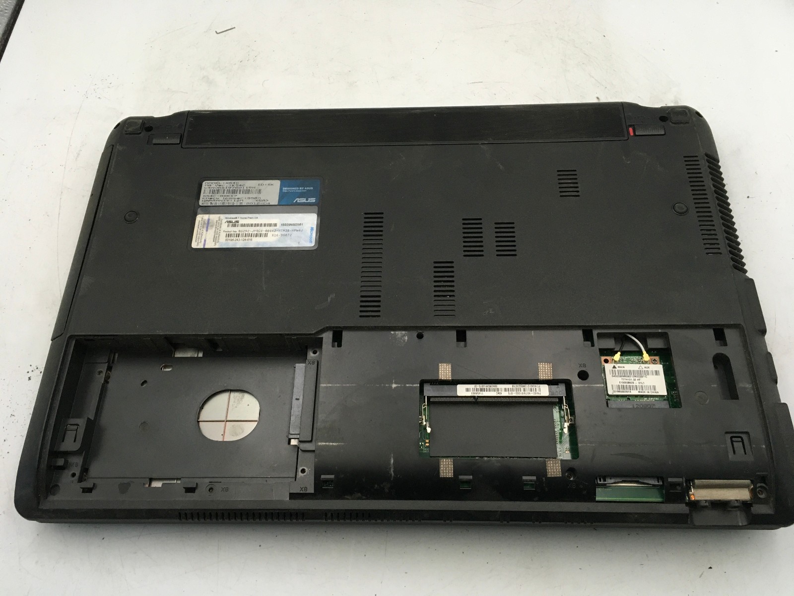 ASUS NOTEBOOK X54C – INTEL PENTIUM B960 – NO RAM – FOR PARTS – READ DESC- BB