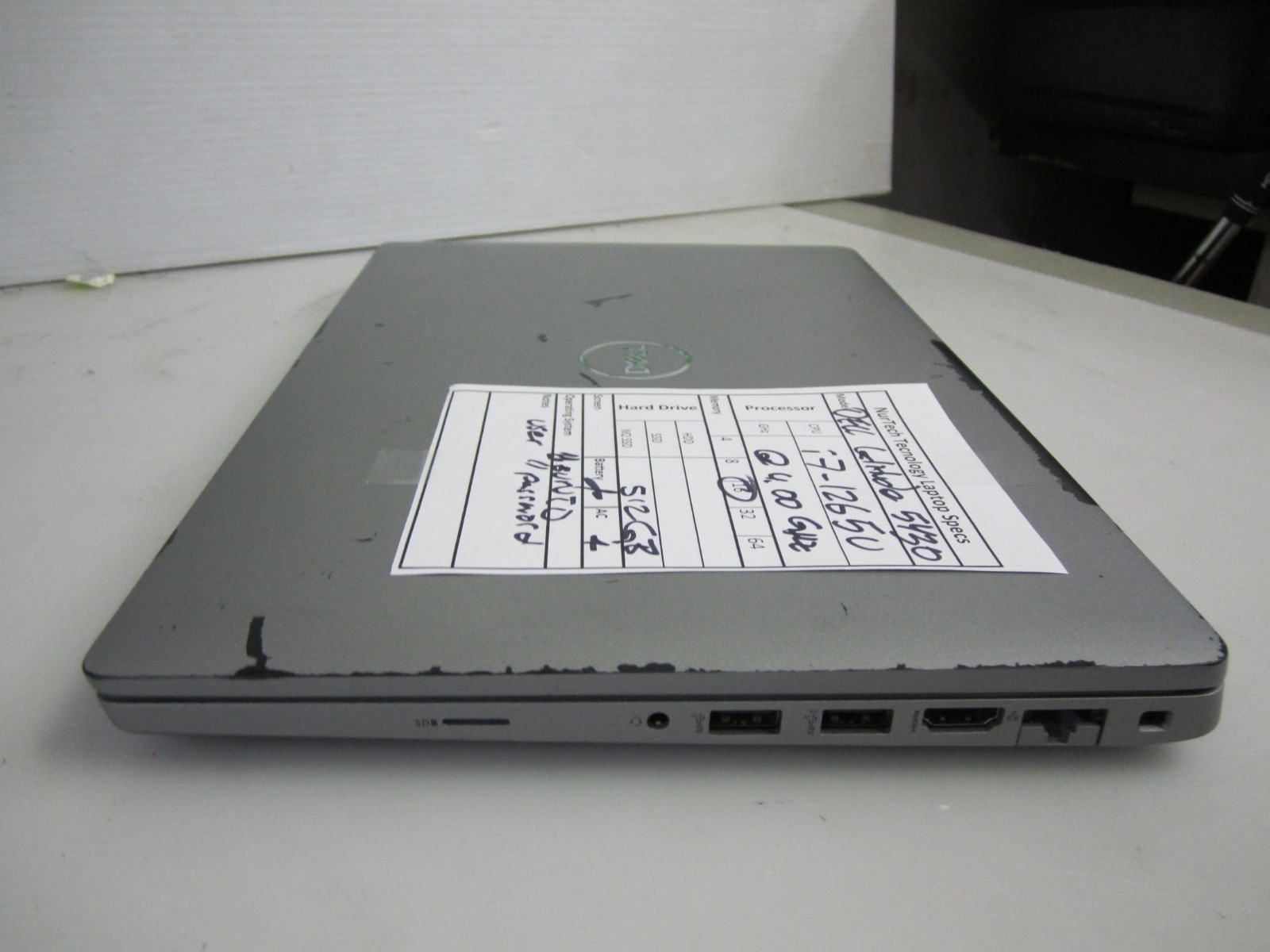 Dell Latitude 5430 i7-1265U 4.00GHz 16GB 512GB M2SSD UBUNTU LAPTOP + AC