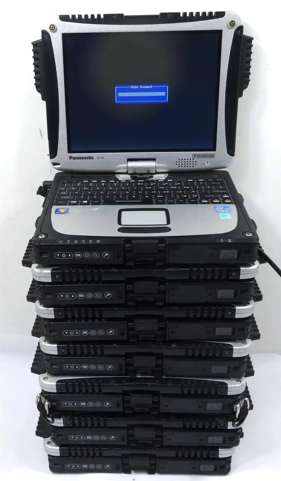 Lot 7 Panasonic Toughbook CF-19 (MK6) Core i5-3320 2.6GHz 4GB No HDD