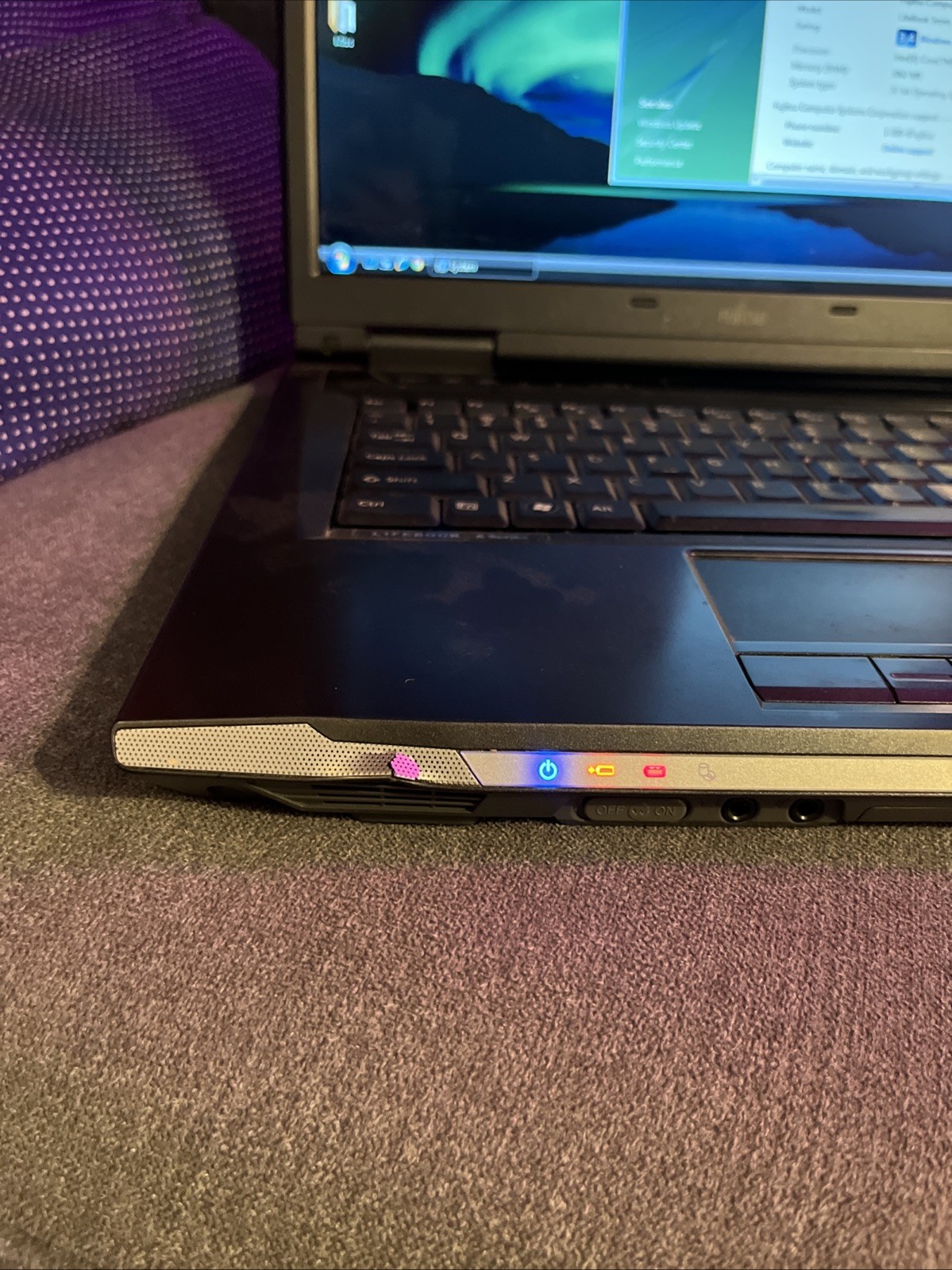 Fujitsu Lifebook A6120 Core 2 Duo, 3GB RAM, Windows Vista Tested And Works